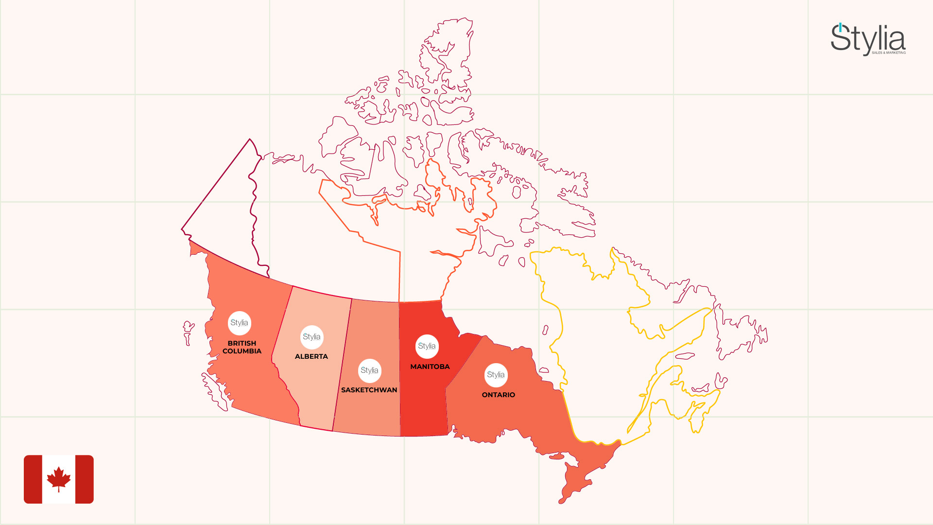 Stylia presence in Canada